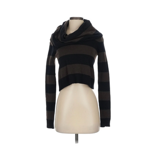 BCBG Cashmere/Wool Blend Black and Brown Women's Sweater